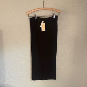 MICHAEL Michael Kors Classic Black Midi Pencil Skirt